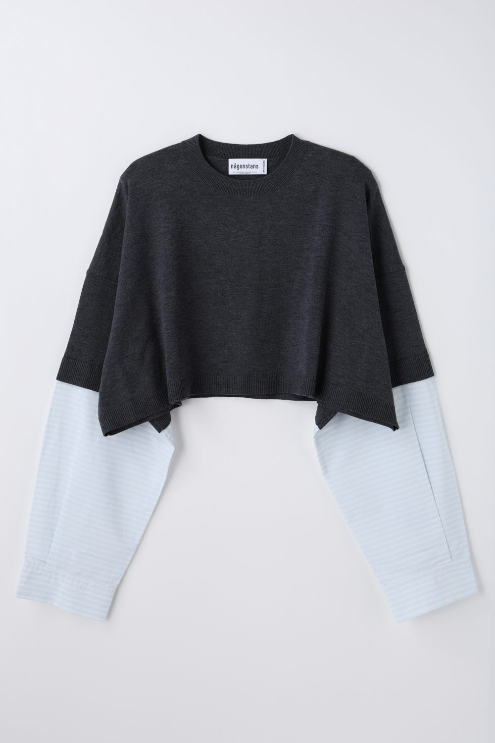 shirt combi short pullover Stone M