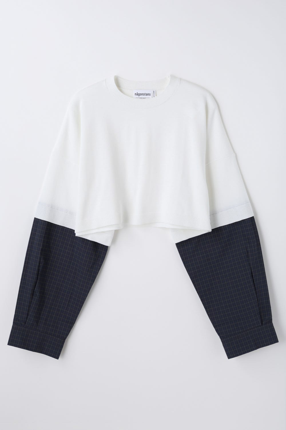 shirt combi short pullover Salt M