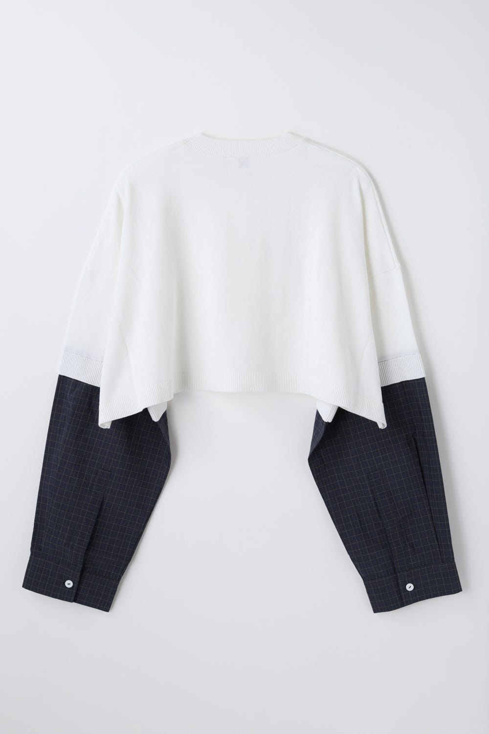 shirt combi short pullover Salt M