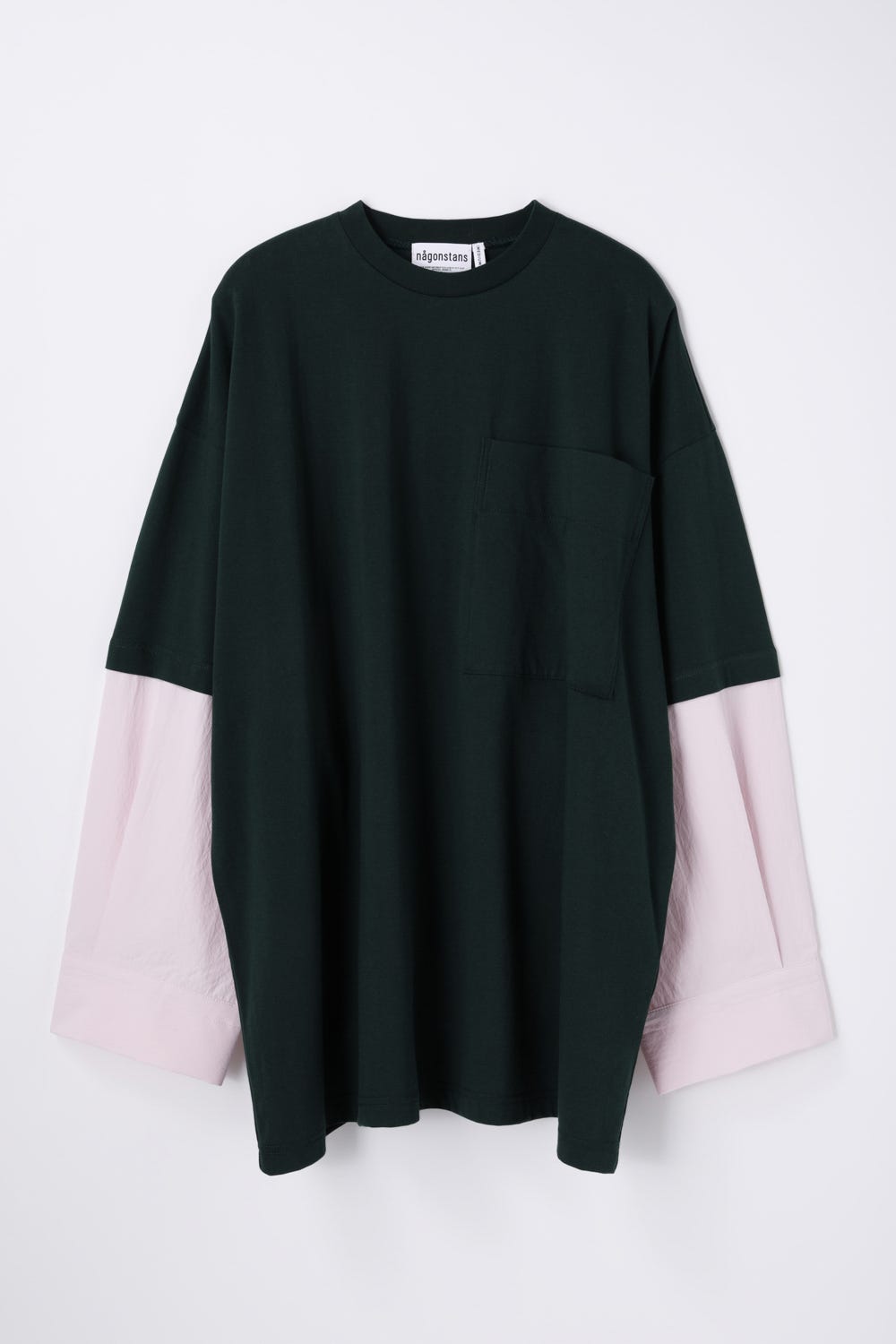 extra wide combi lonｇ-sleeves t-shirt Kale M