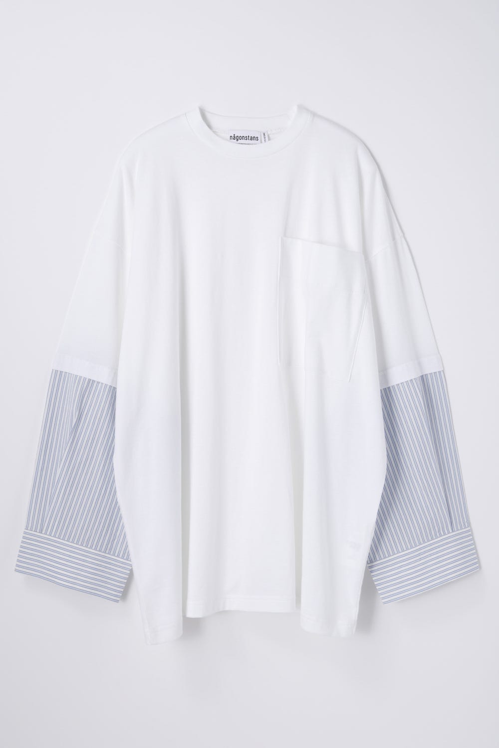 extra wide combi lonｇ-sleeves t-shirt Salt M