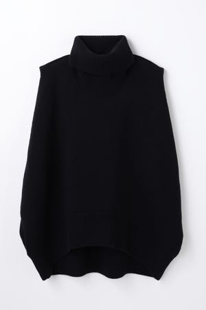 roll-neck vest