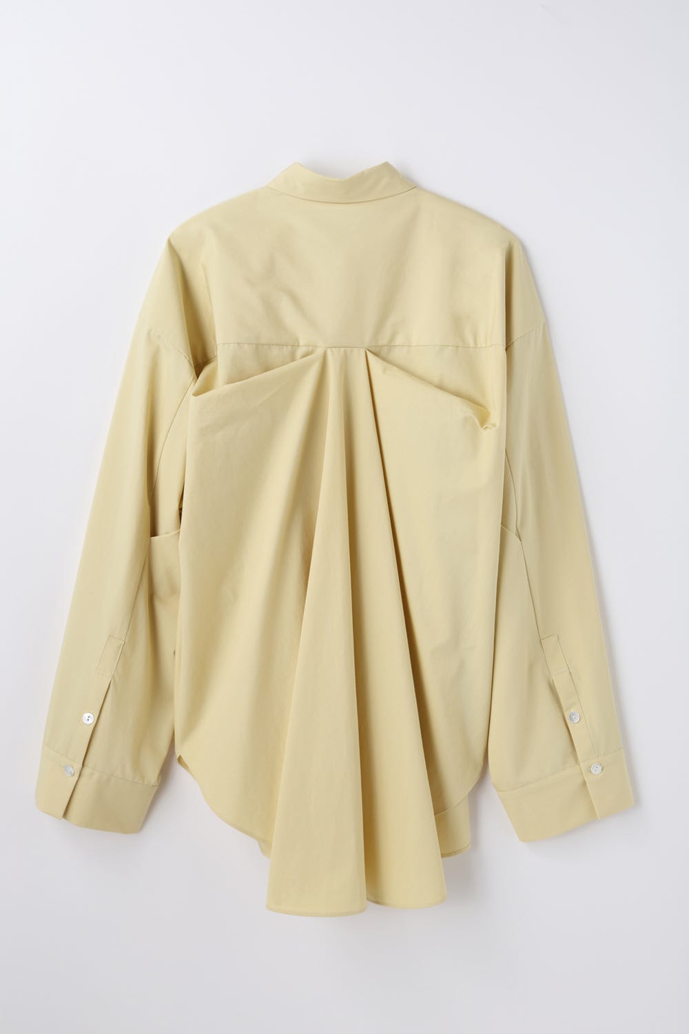 center-back drape shirt Sand M