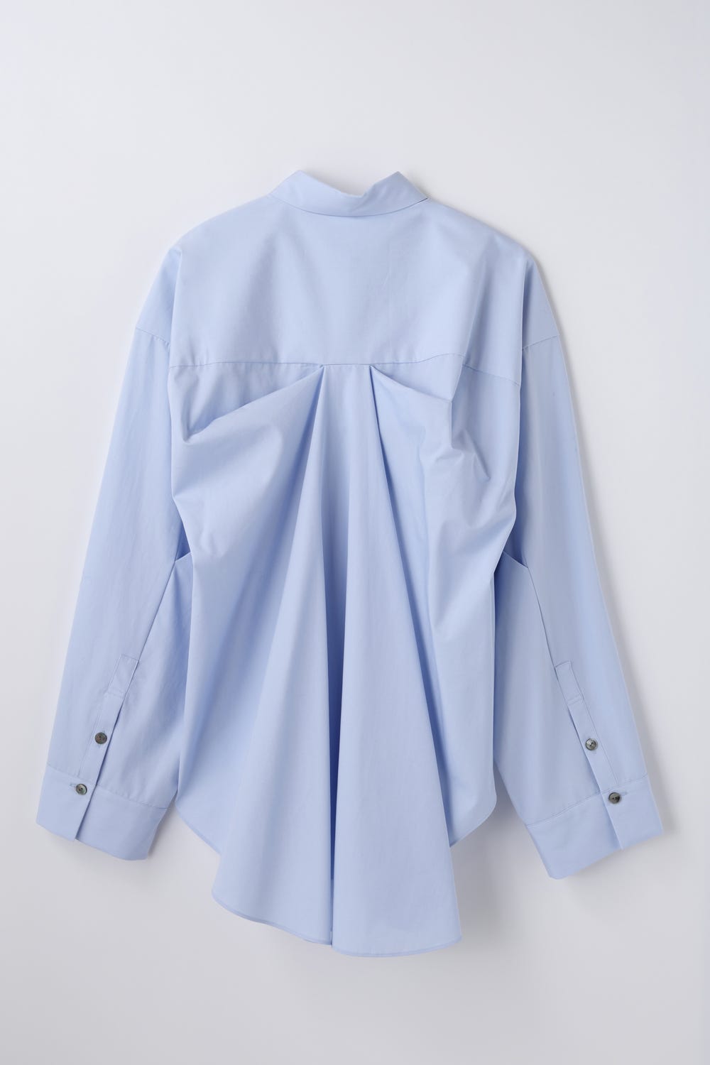 center-back drape shirt Water M