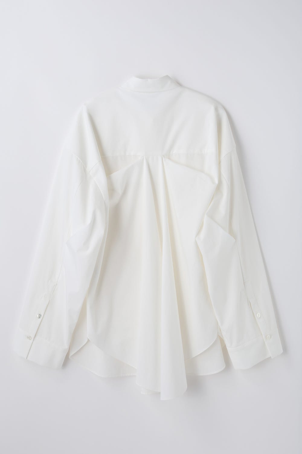 center-back drape shirt Salt M