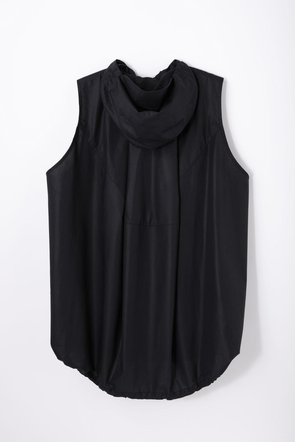 hooded vest Black M