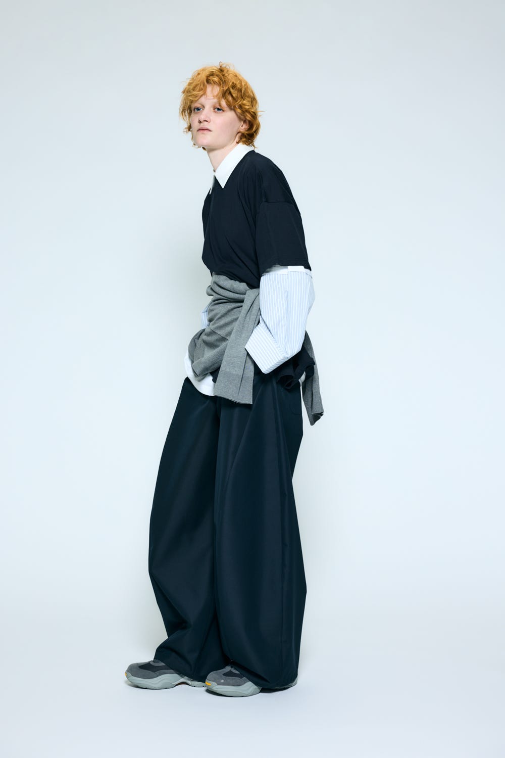 oval wide pants Space M