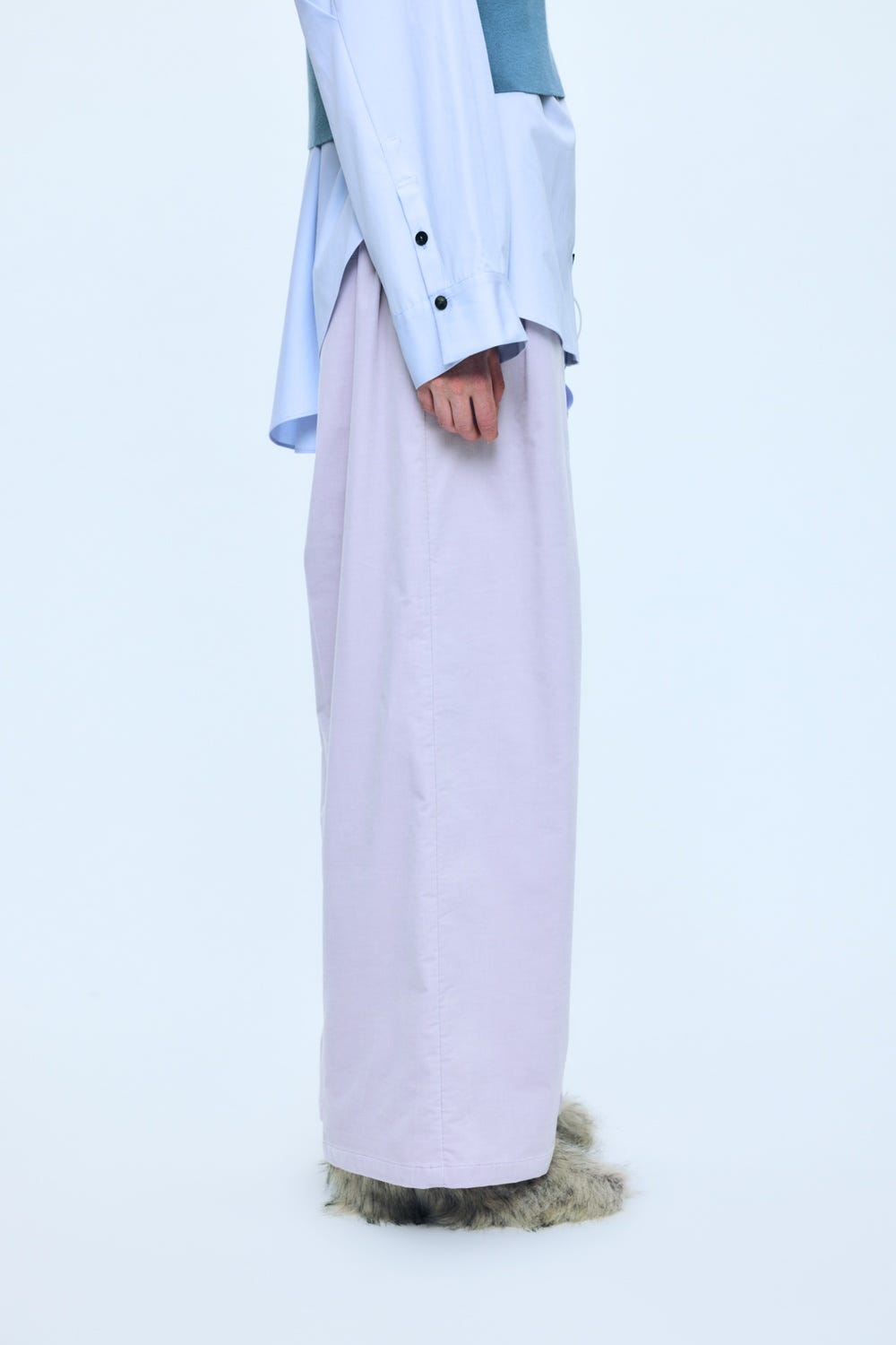straight wide pants Lilac S