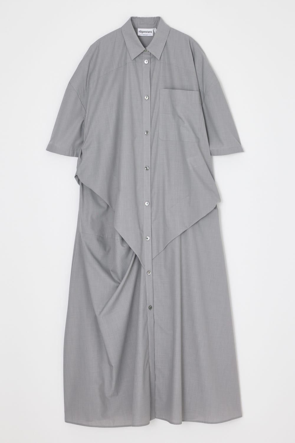 wide tuck shirt dress Wolf M