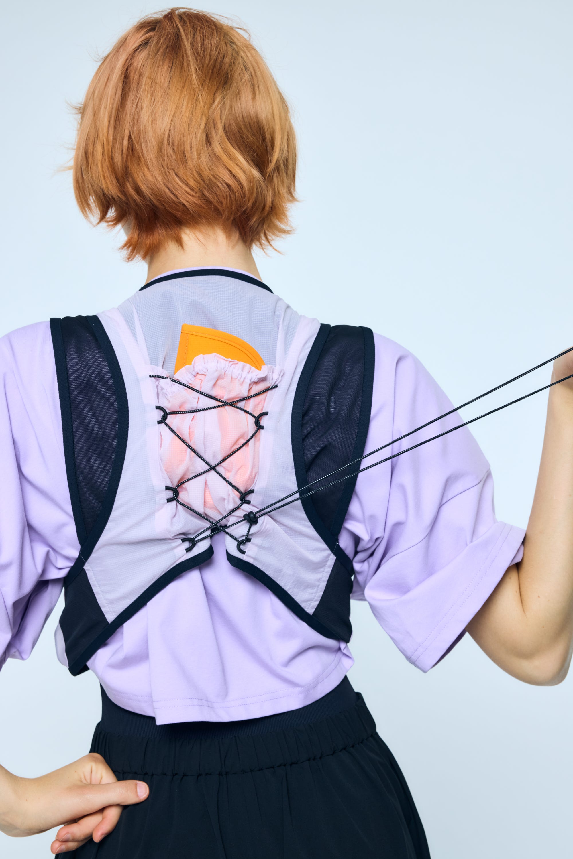 loose pocket　t-shirt Lilac M