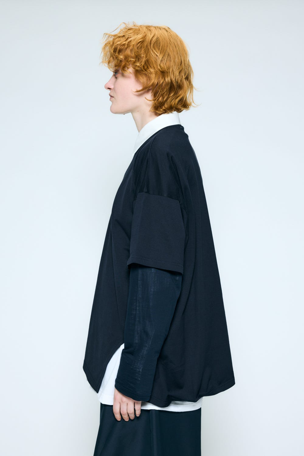 layered sheer long-sleeves t-shirt Space M