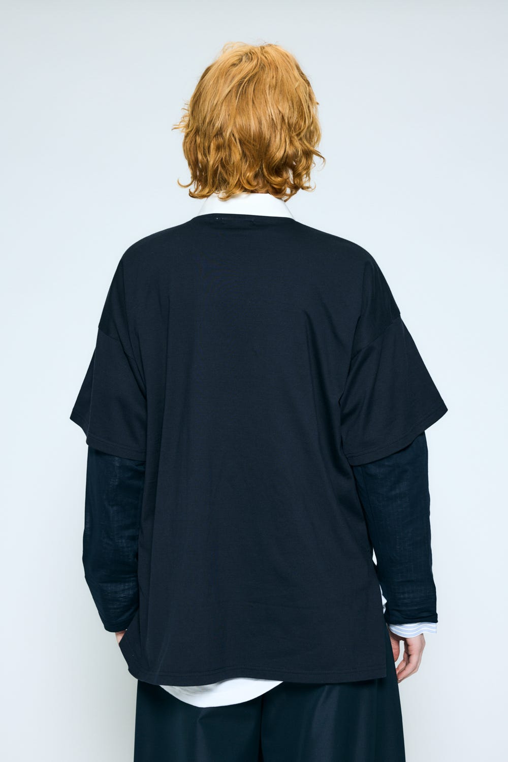 layered sheer long-sleeves t-shirt Space M