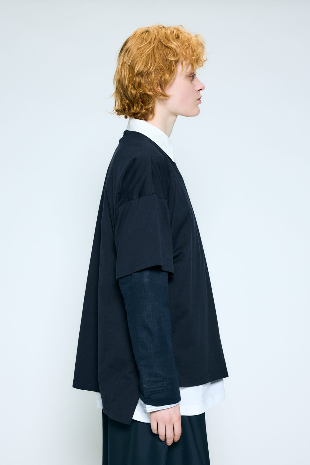 layered sheer long-sleeves t-shirt Space M