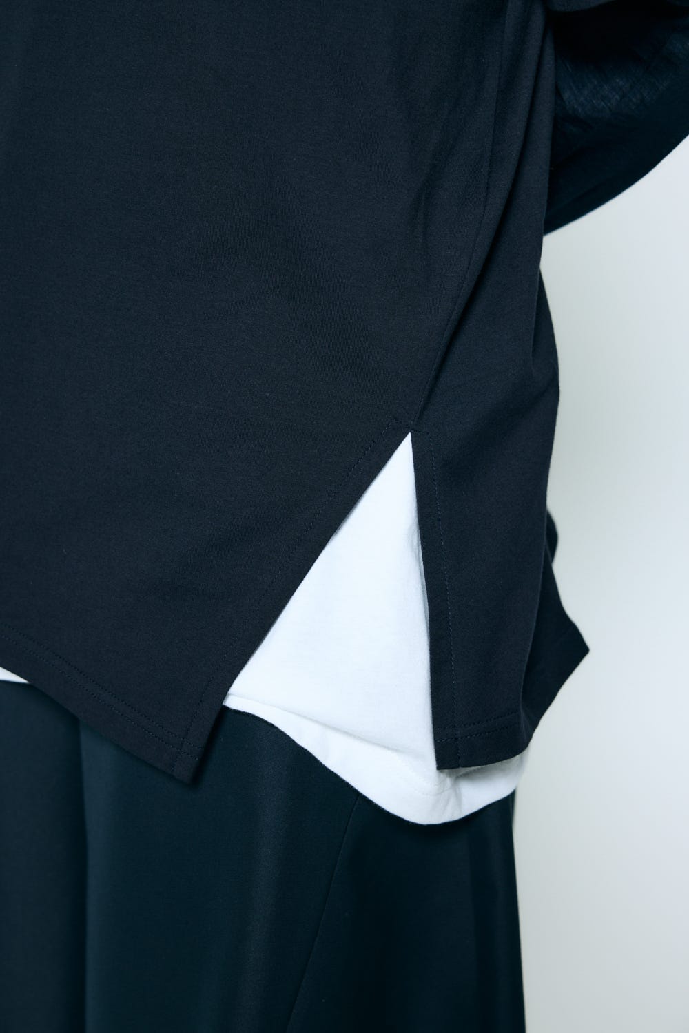 layered sheer long-sleeves t-shirt Space M