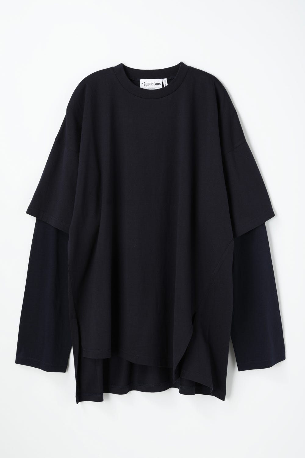 layered sheer long-sleeves t-shirt Space M