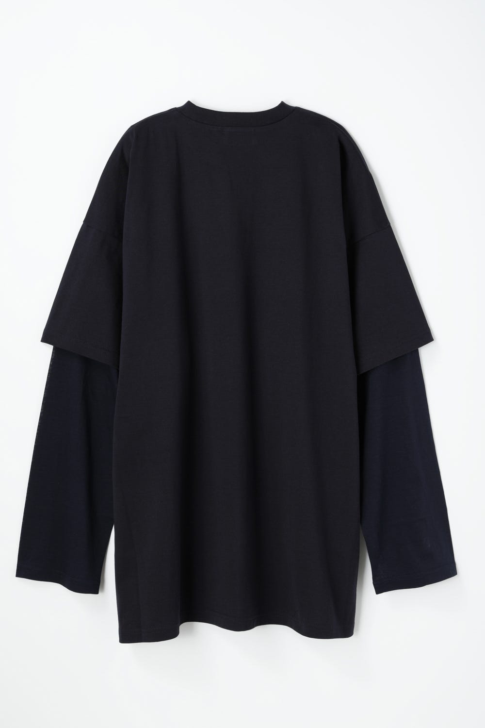 layered sheer long-sleeves t-shirt Space M