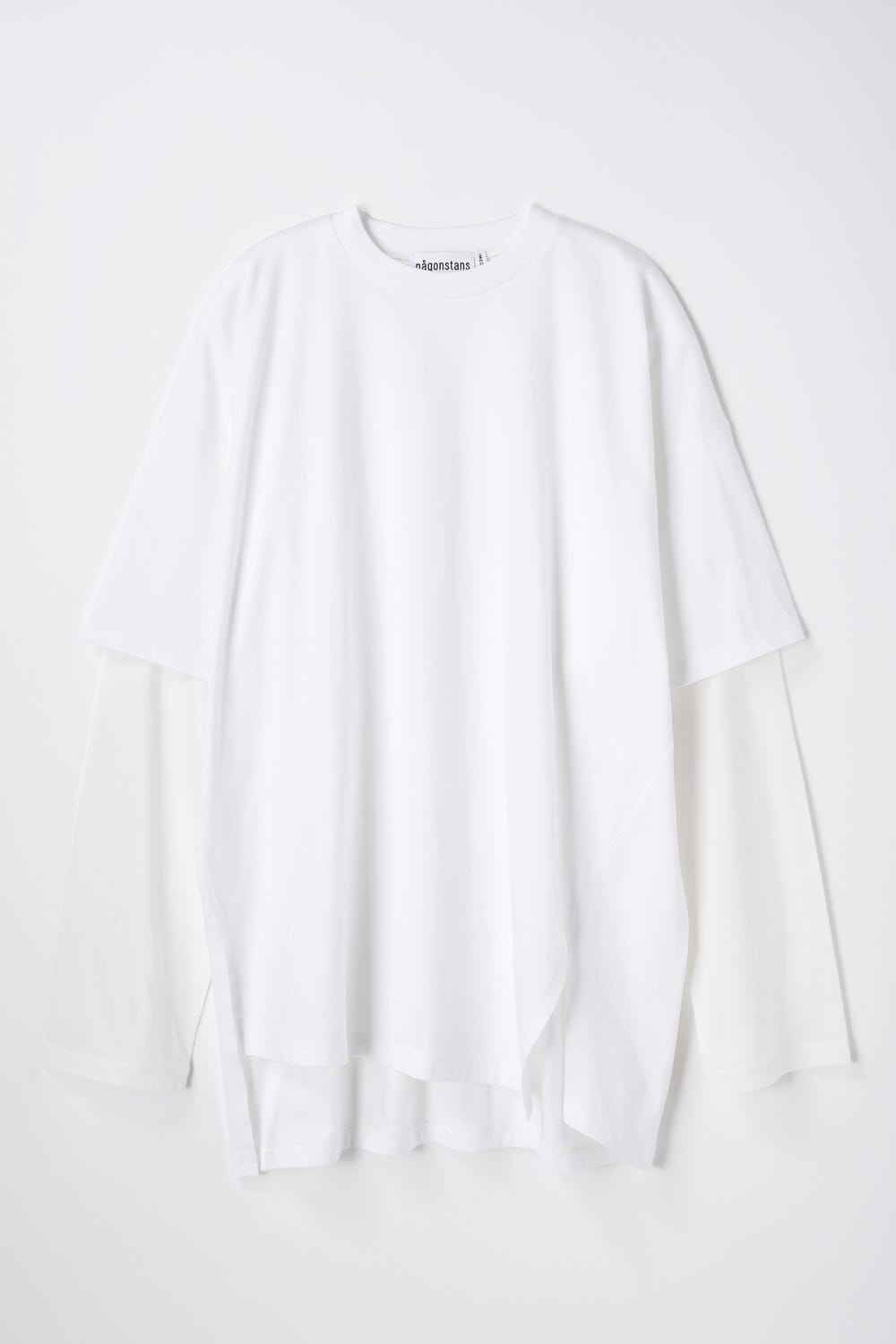 layered sheer long-sleeves t-shirt Salt M