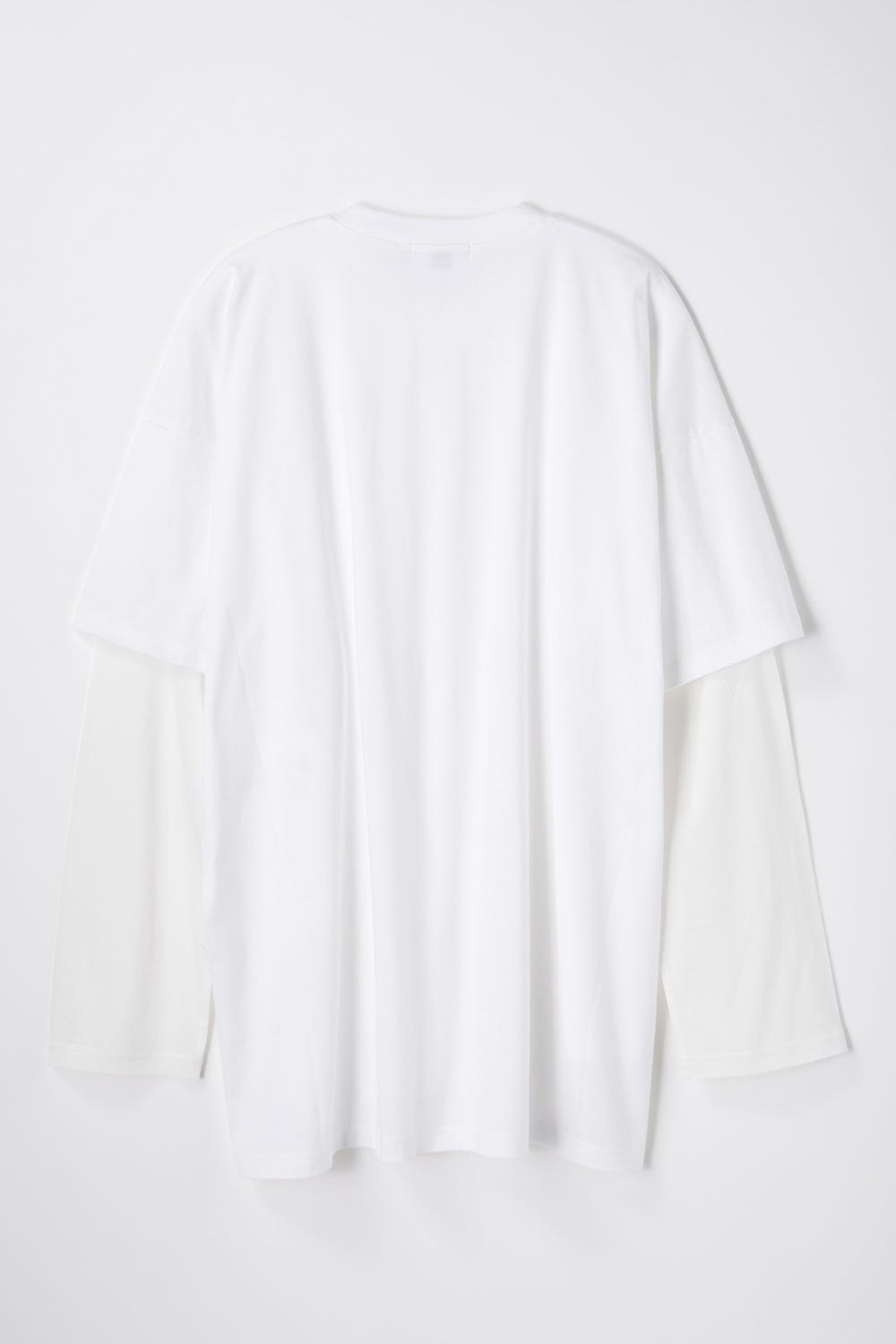 layered sheer long-sleeves t-shirt Salt M