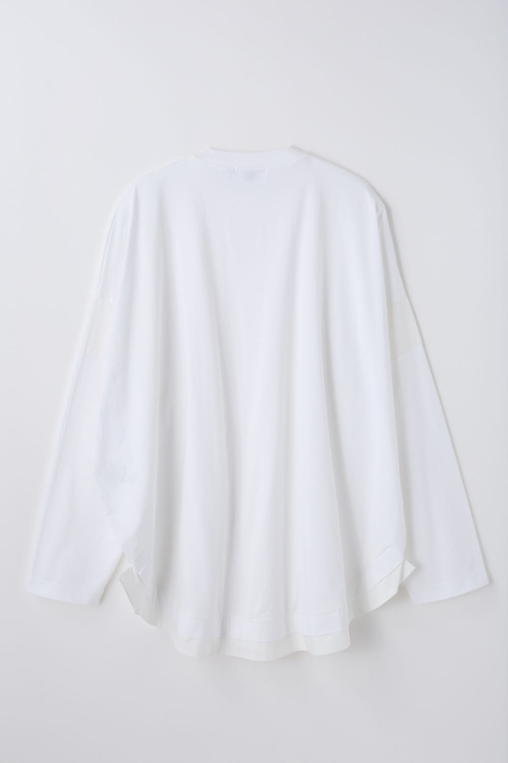 rounded long-sleeves t-shirt Salt M