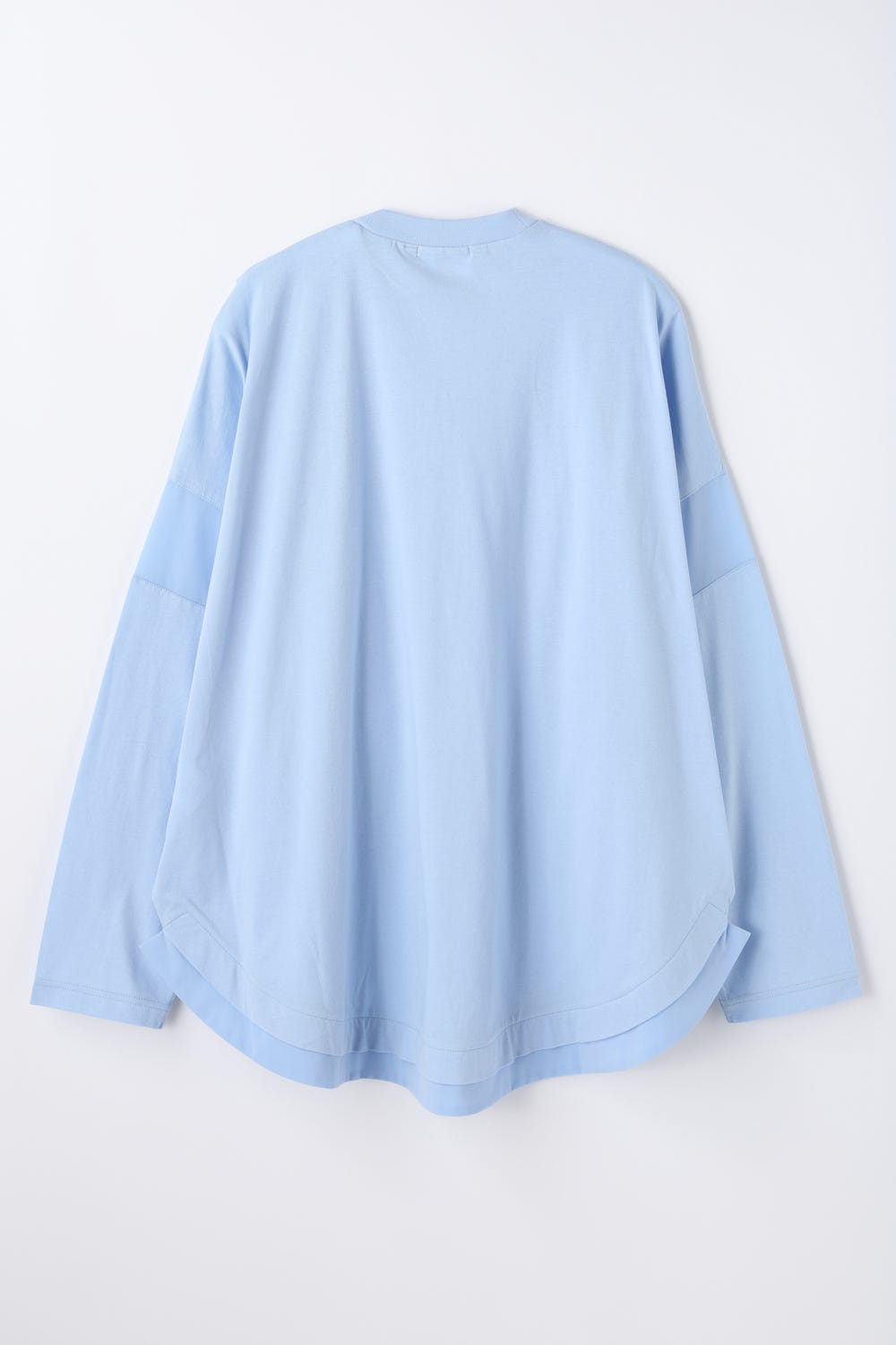 rounded long-sleeves t-shirt Water M
