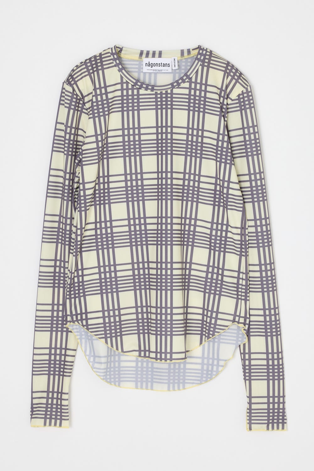 compact long-sleeves t-shirt Custard M