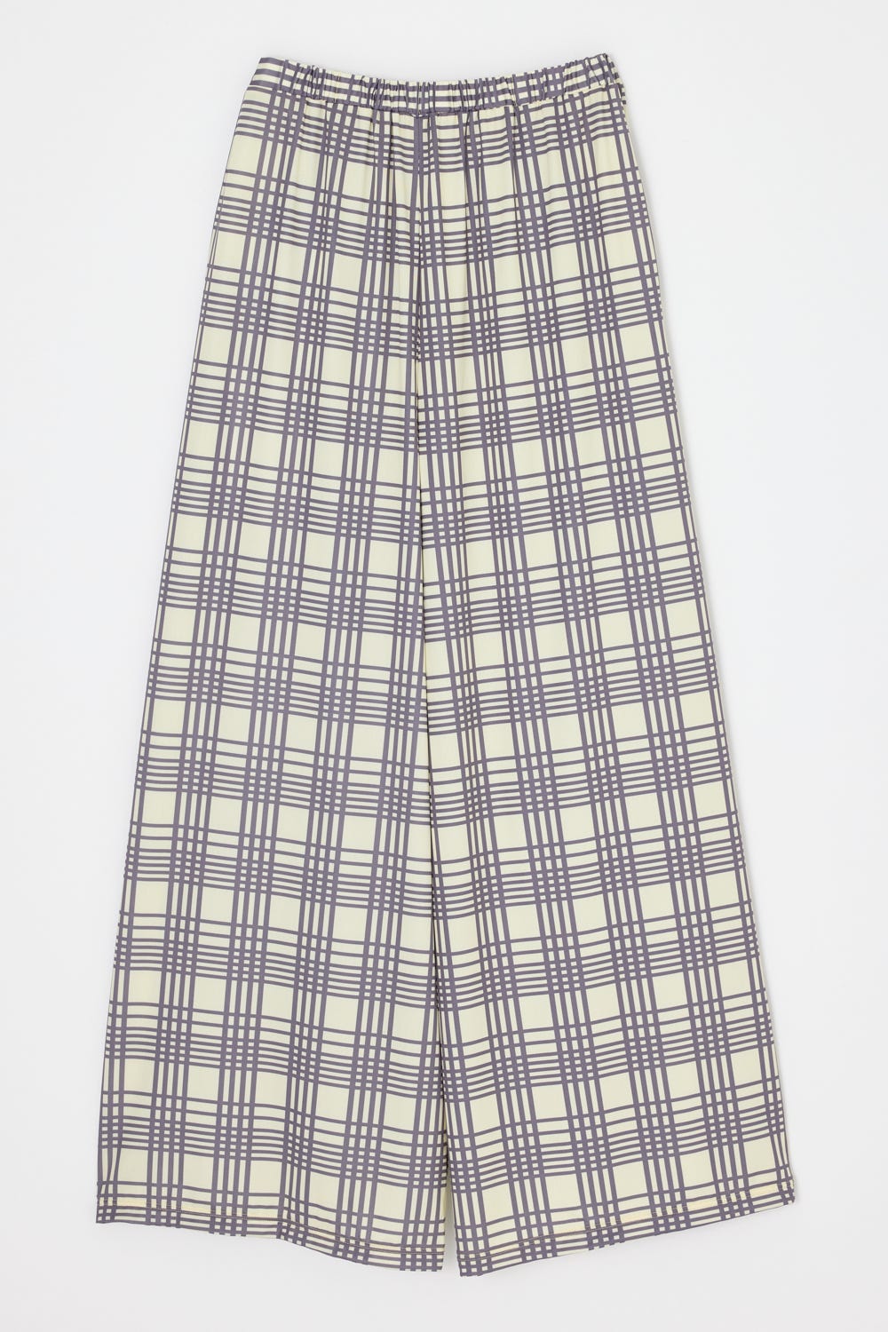 elastic wide pants Custard M