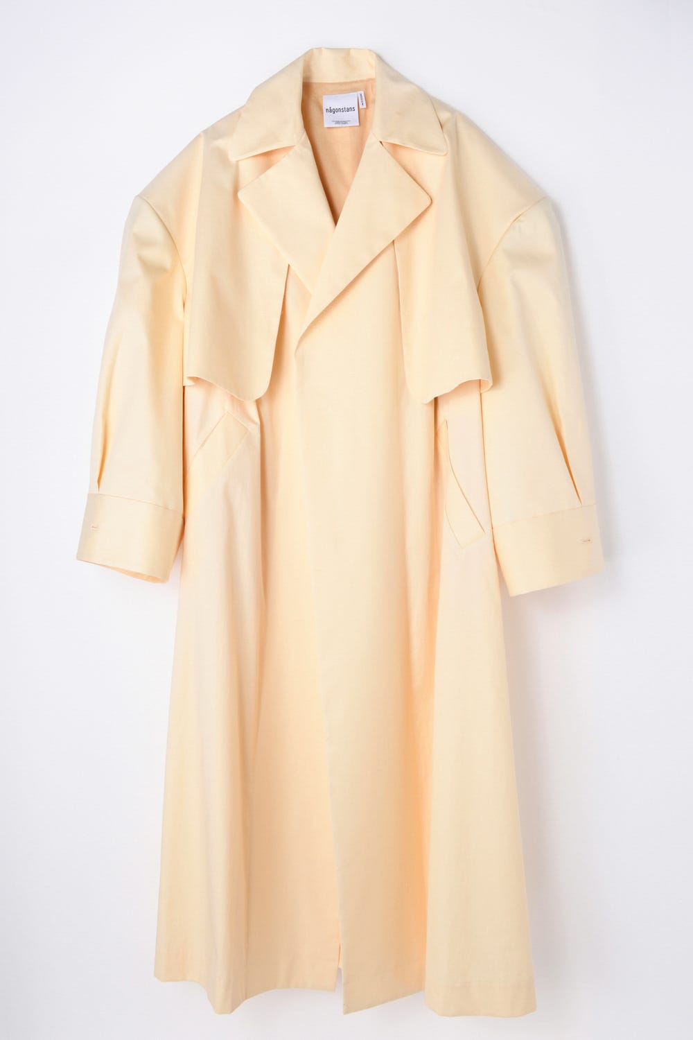 over-flare trench coat Nude M