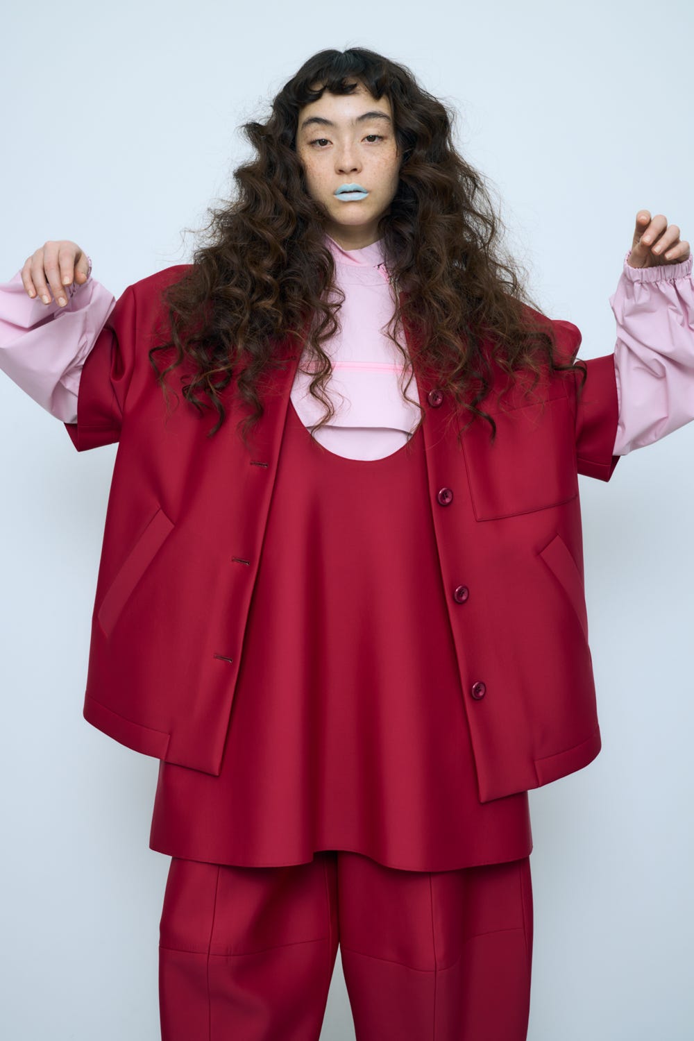 half-sleeves bench jacket Beets M