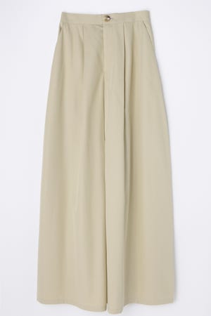 tuck wide pants｜S｜Sand｜trousers｜någonstans official online