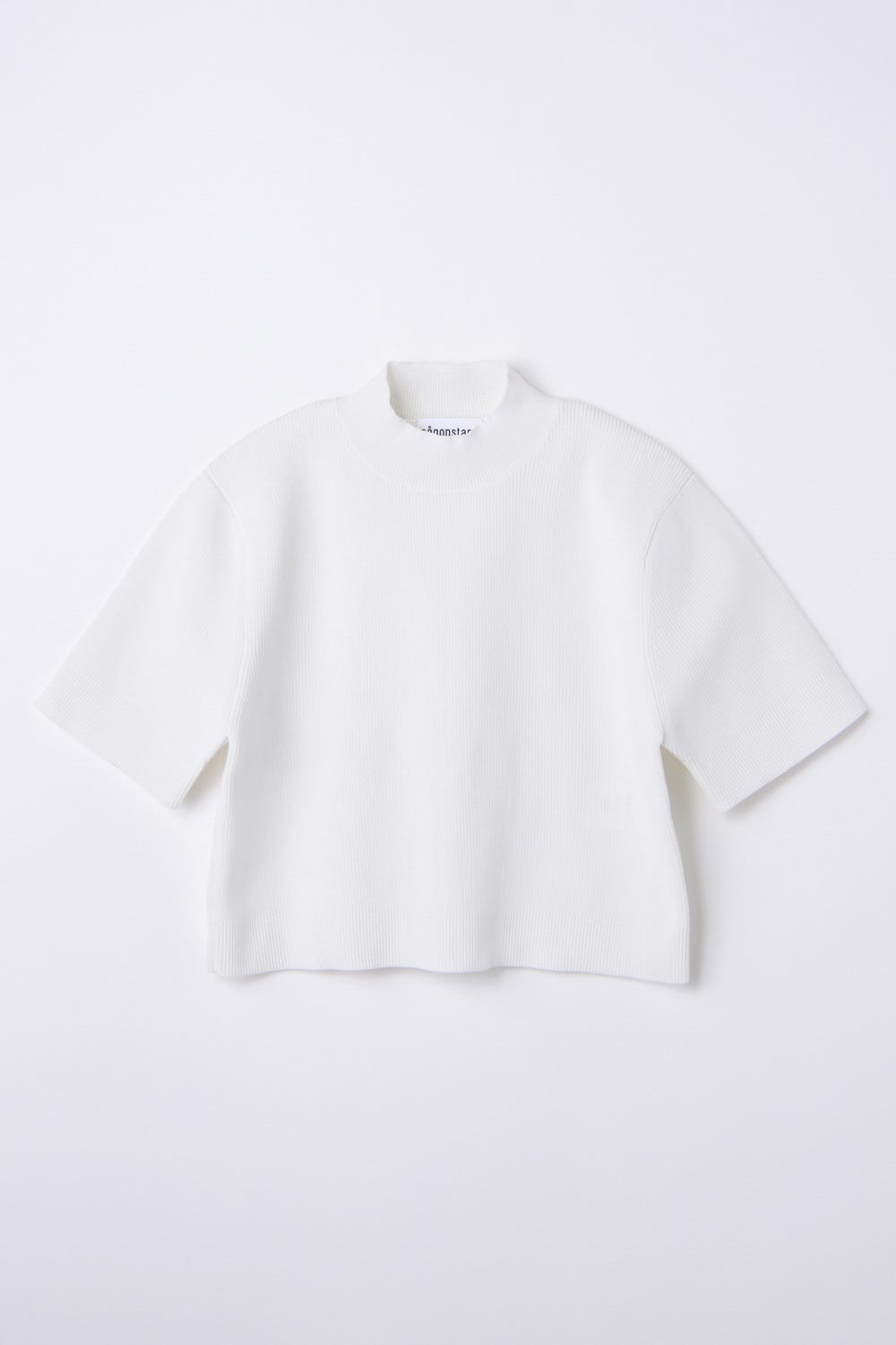 hi-neck cropped pullover Salt M