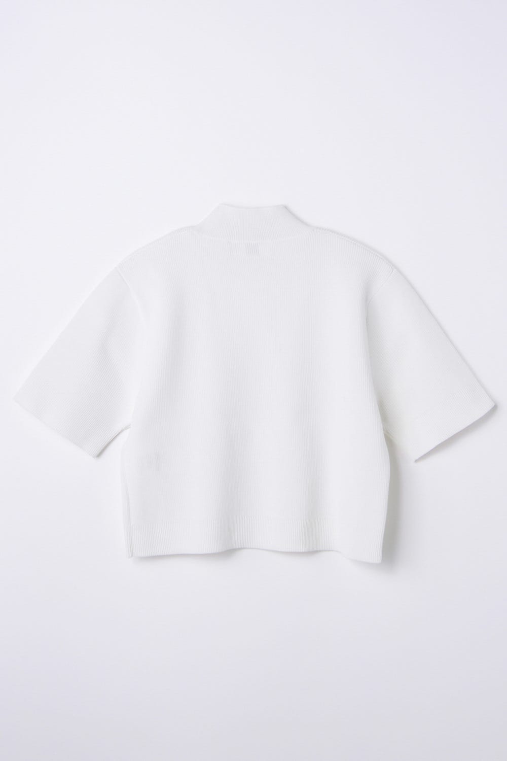 hi-neck cropped pullover Salt M