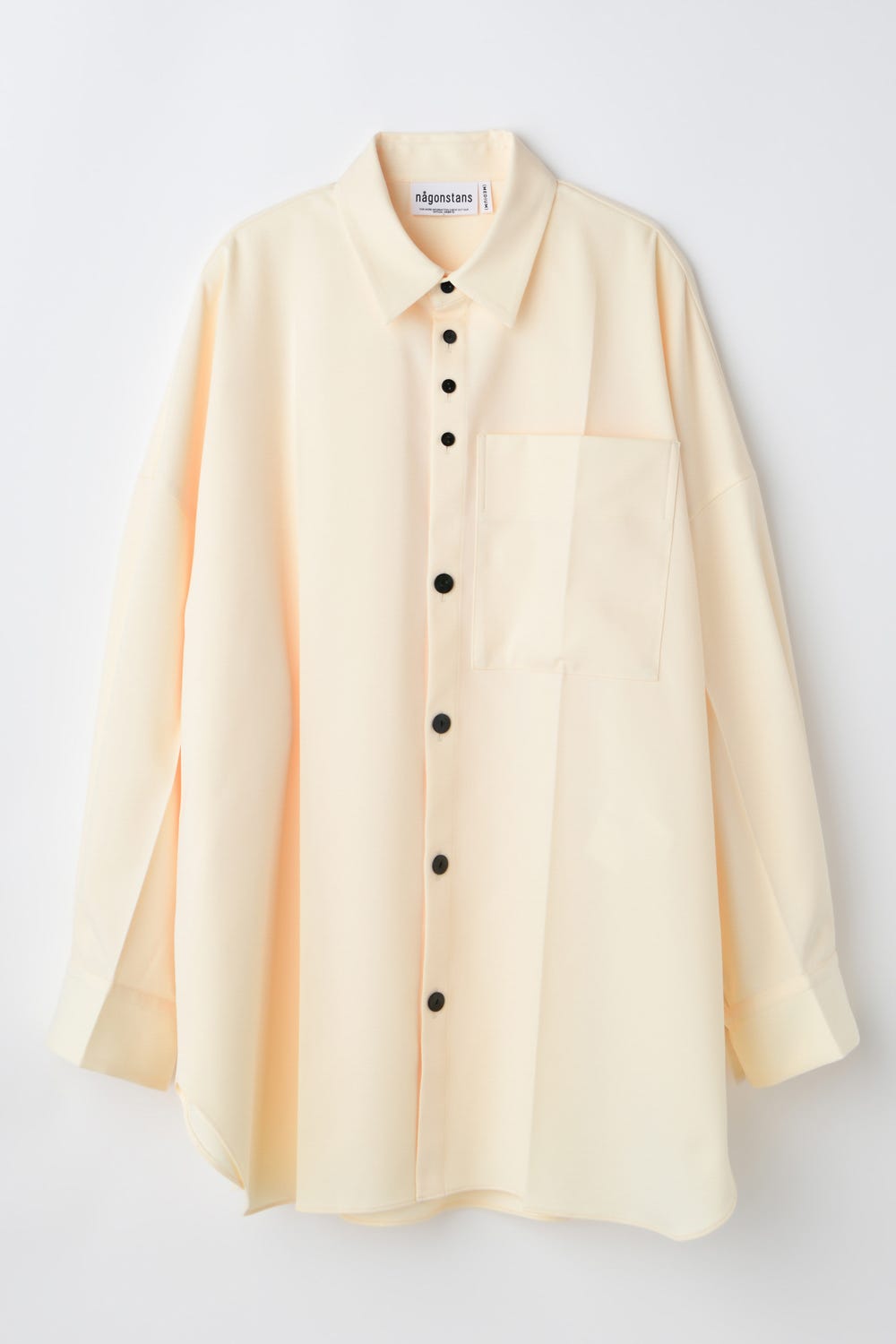 loose center crease shirt Mushroom M