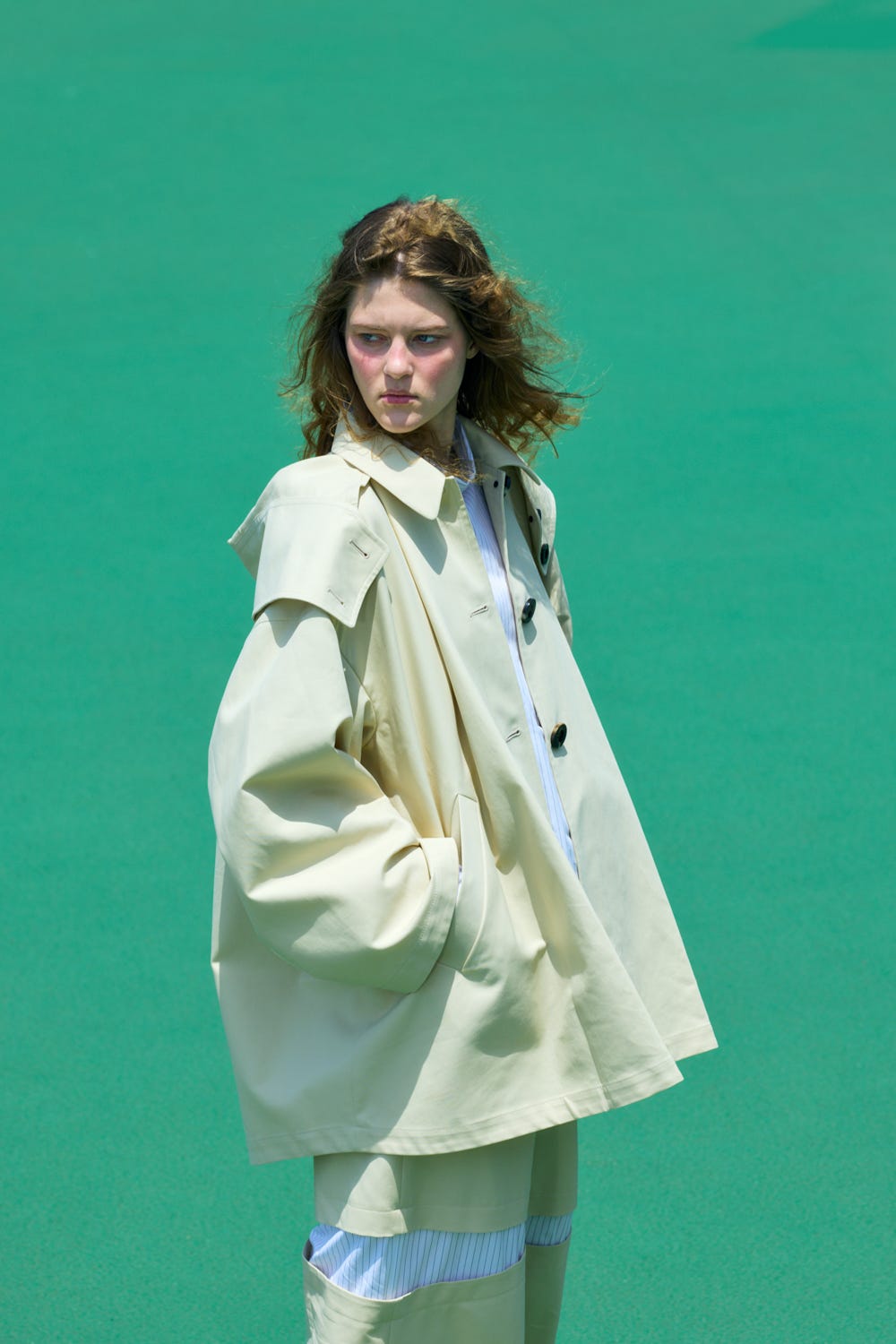 circle　coat Sand S