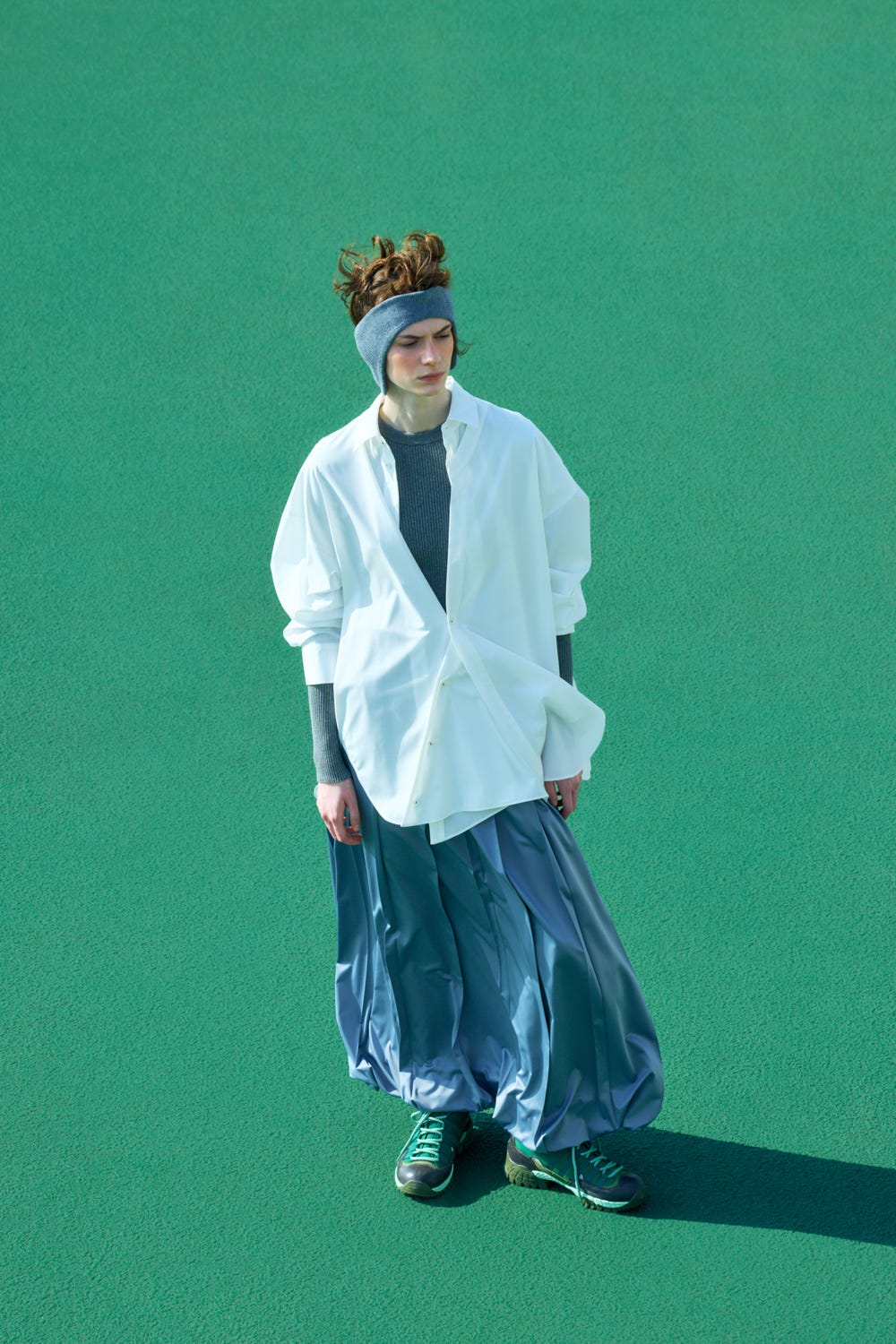 layered‐front shirt Salt M