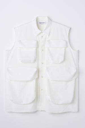 新品　ナゴンスタンス　light pocket vest nagonstans nagonstans(ナゴンスタンス)｜pocket vest ベスト/Black の通販