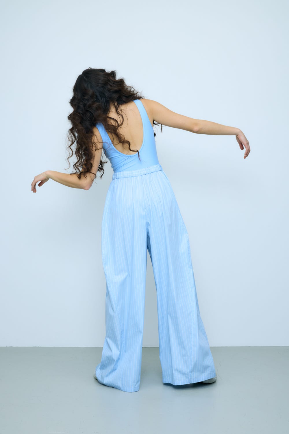 square wide pants Water S