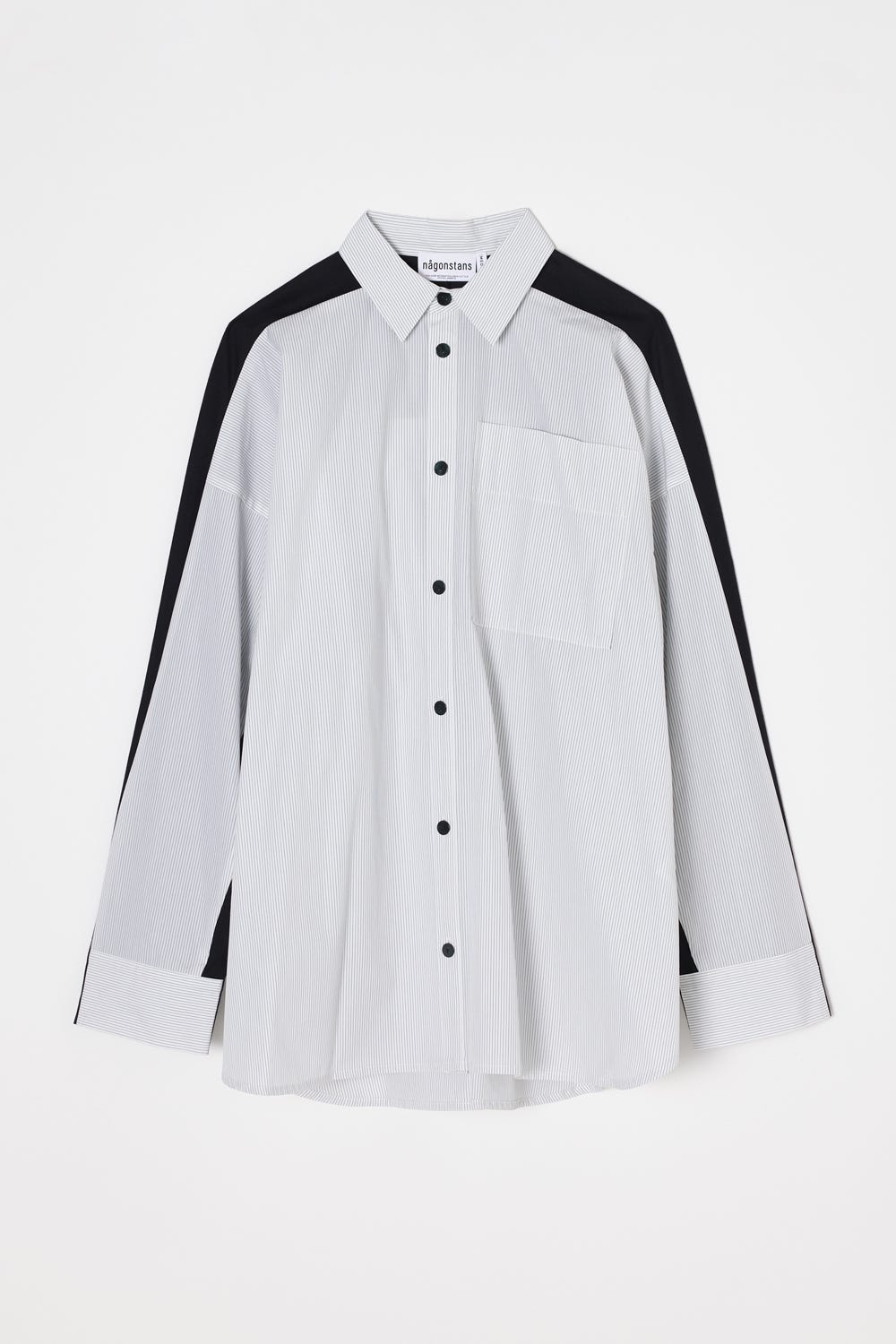 shirt×cut long-sleeves t-shirt Black M