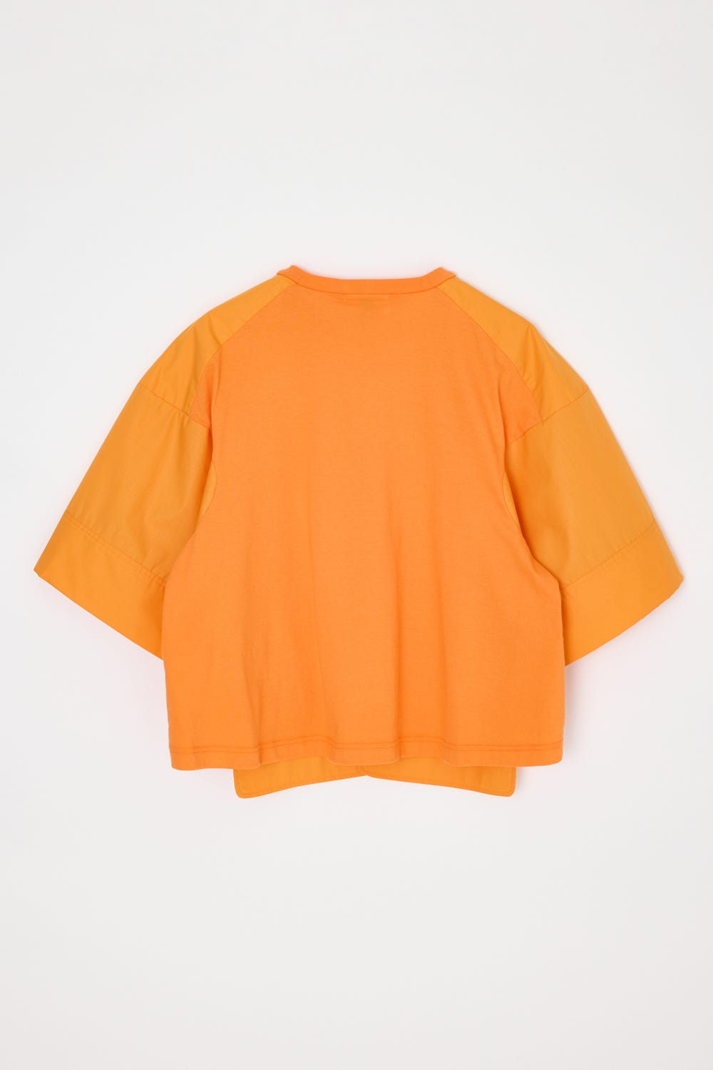 woven combi t-shirt Orange M