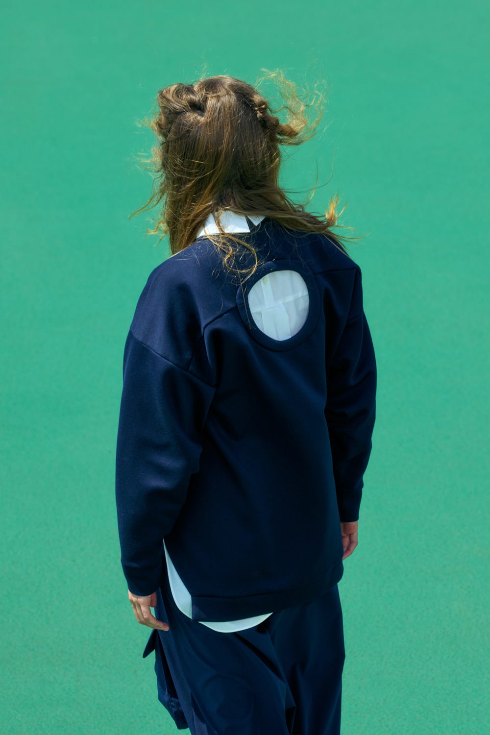 2 face cardigan Space M