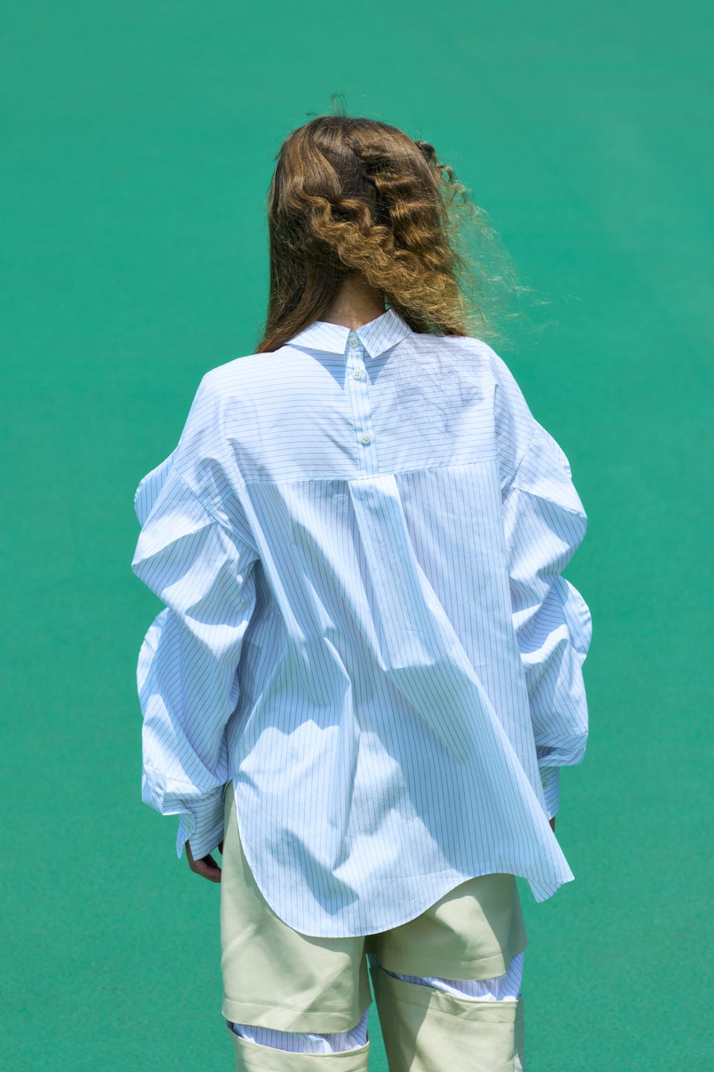 loose bump shirt Salt M