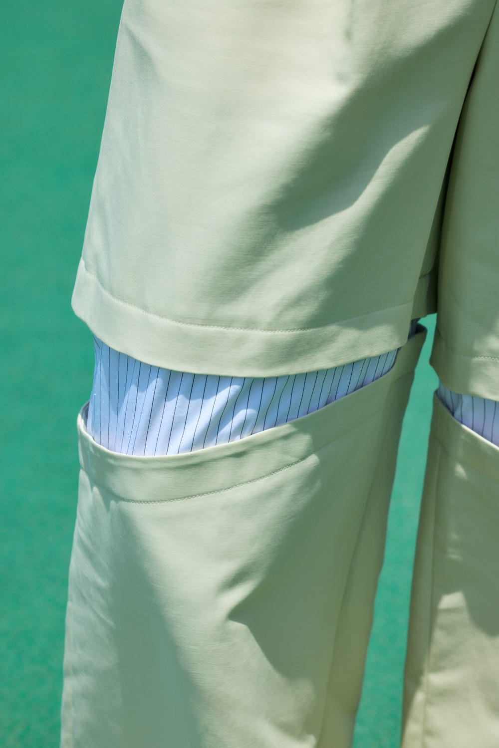 slit trousers Sand S