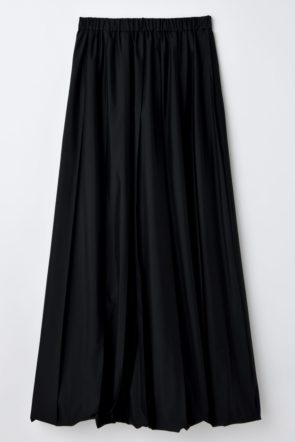 pleats design balloon skirt Black S
