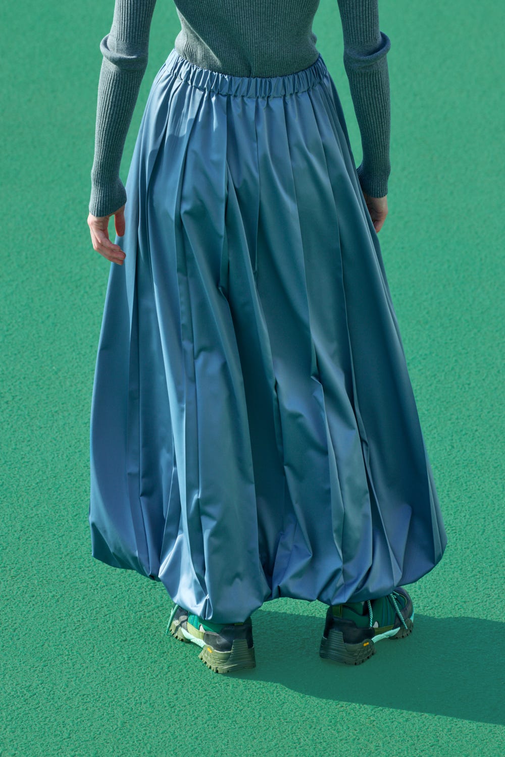 pleats design balloon skirt Cloud M