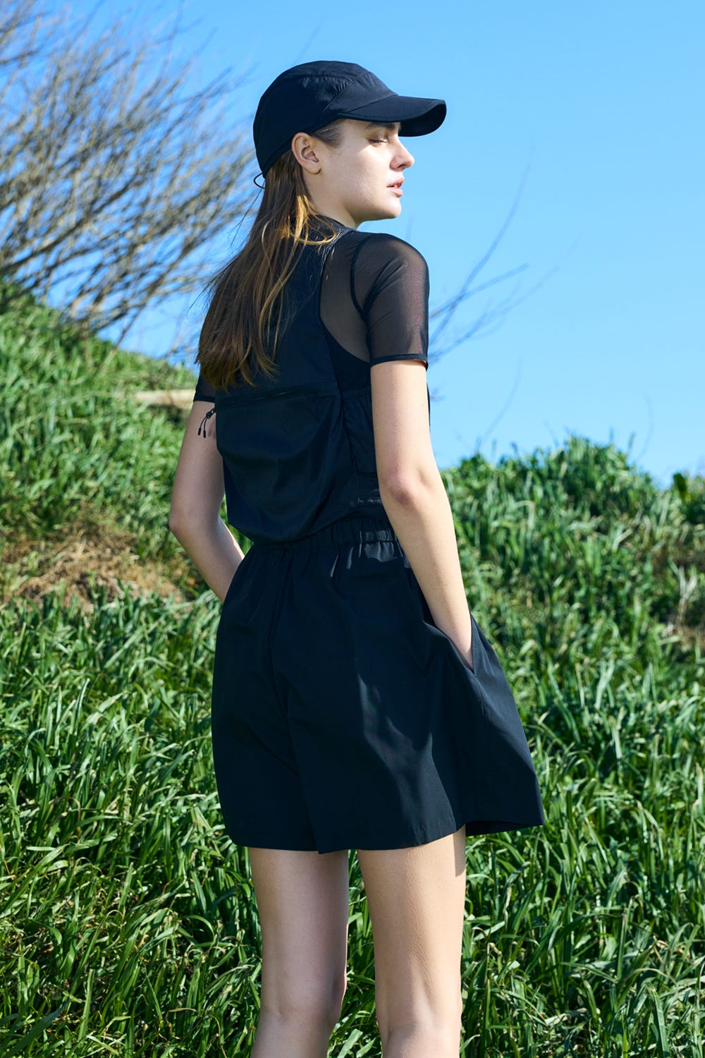 drawstring culottes Black M