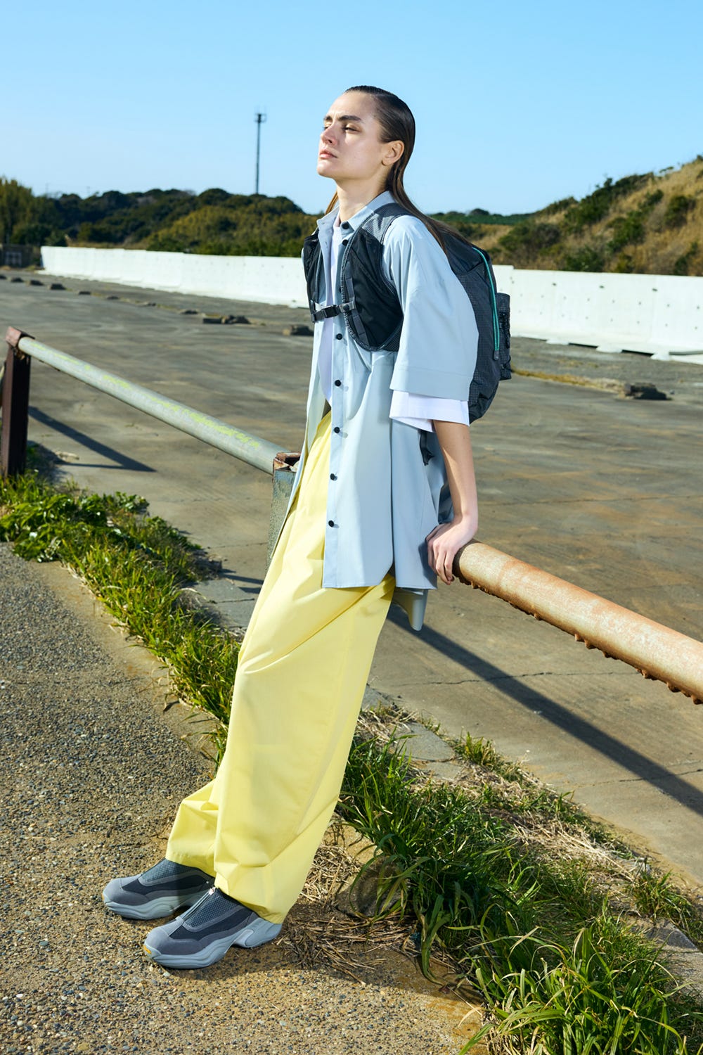 gather balloon cocoon trousers Custard M