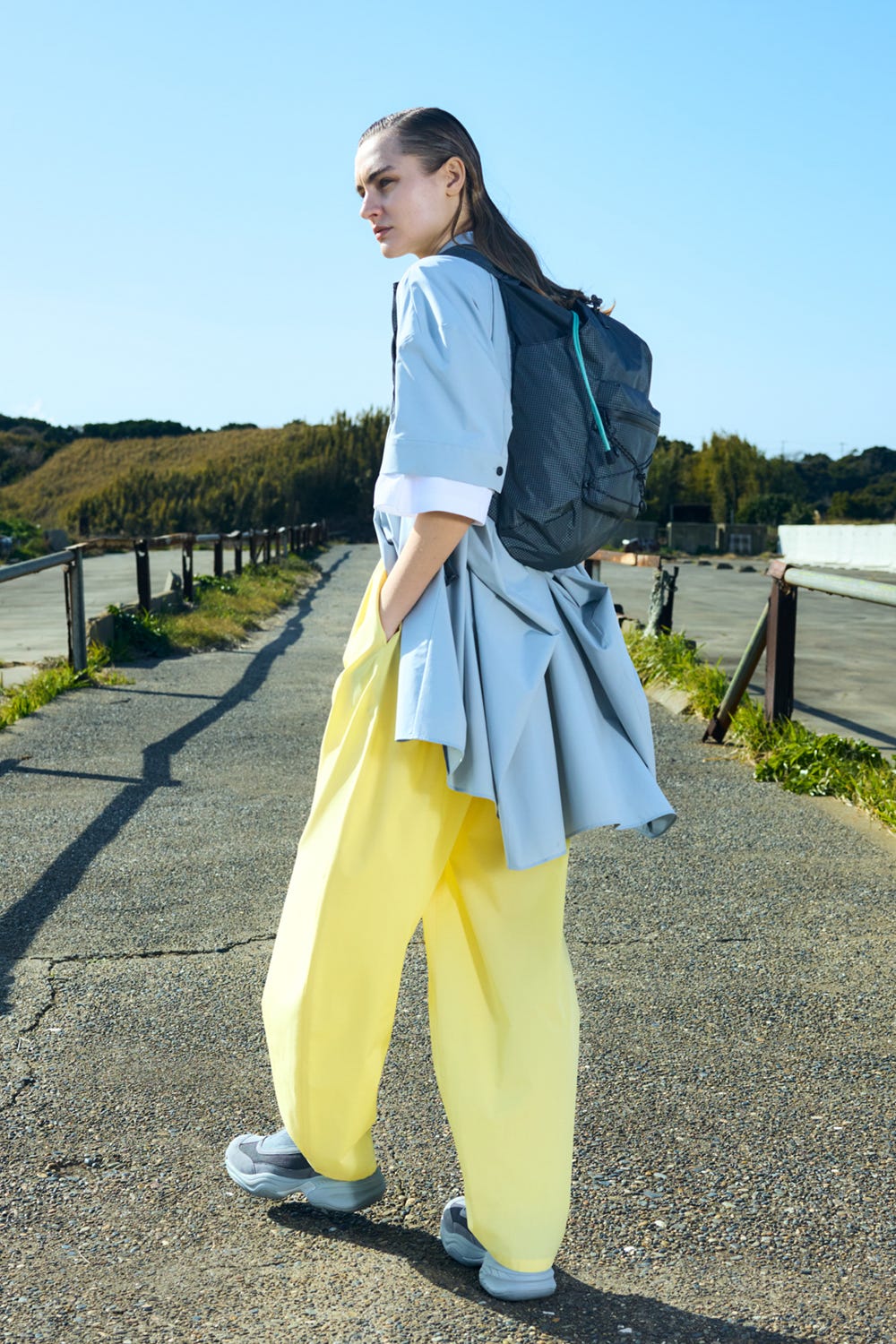 gather balloon cocoon trousers Custard M