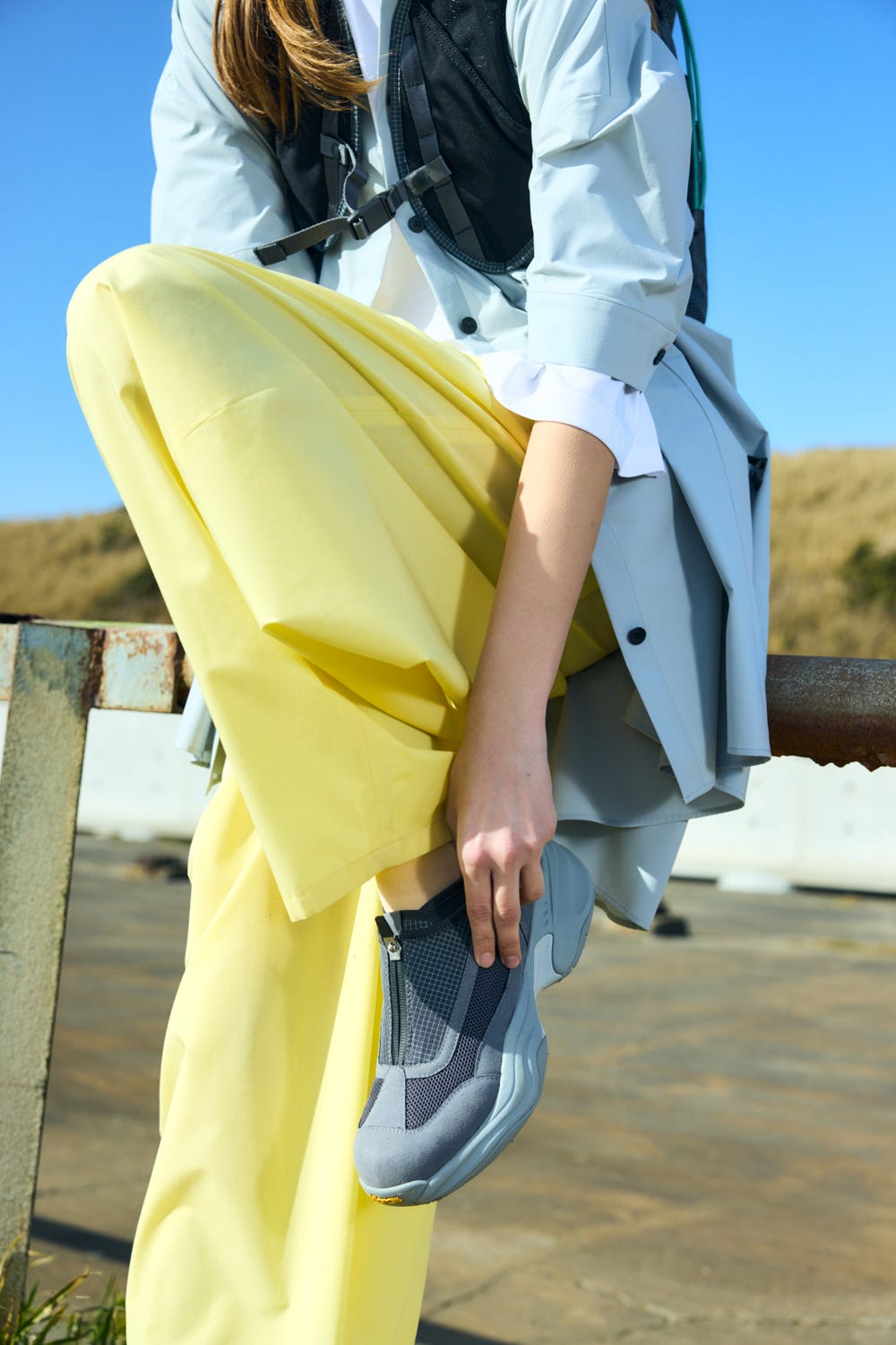 gather balloon cocoon trousers Custard M
