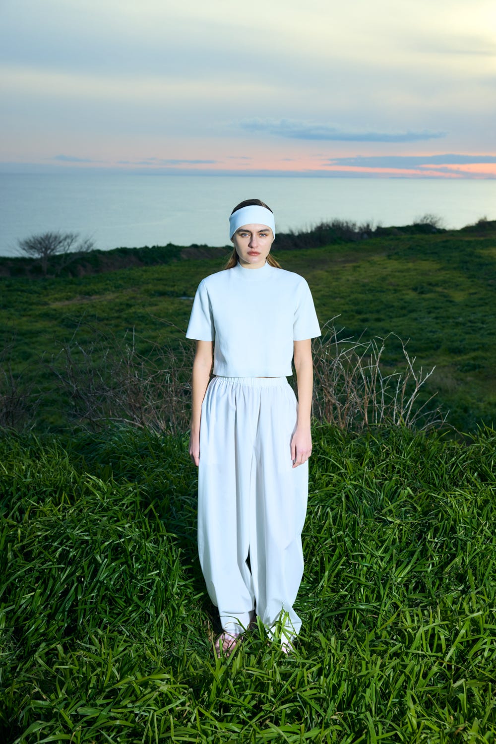 gather balloon cocoon trousers Salt M