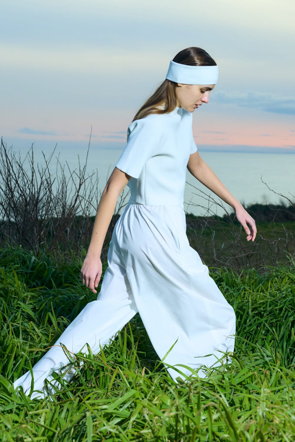 gather balloon cocoon trousers Salt M