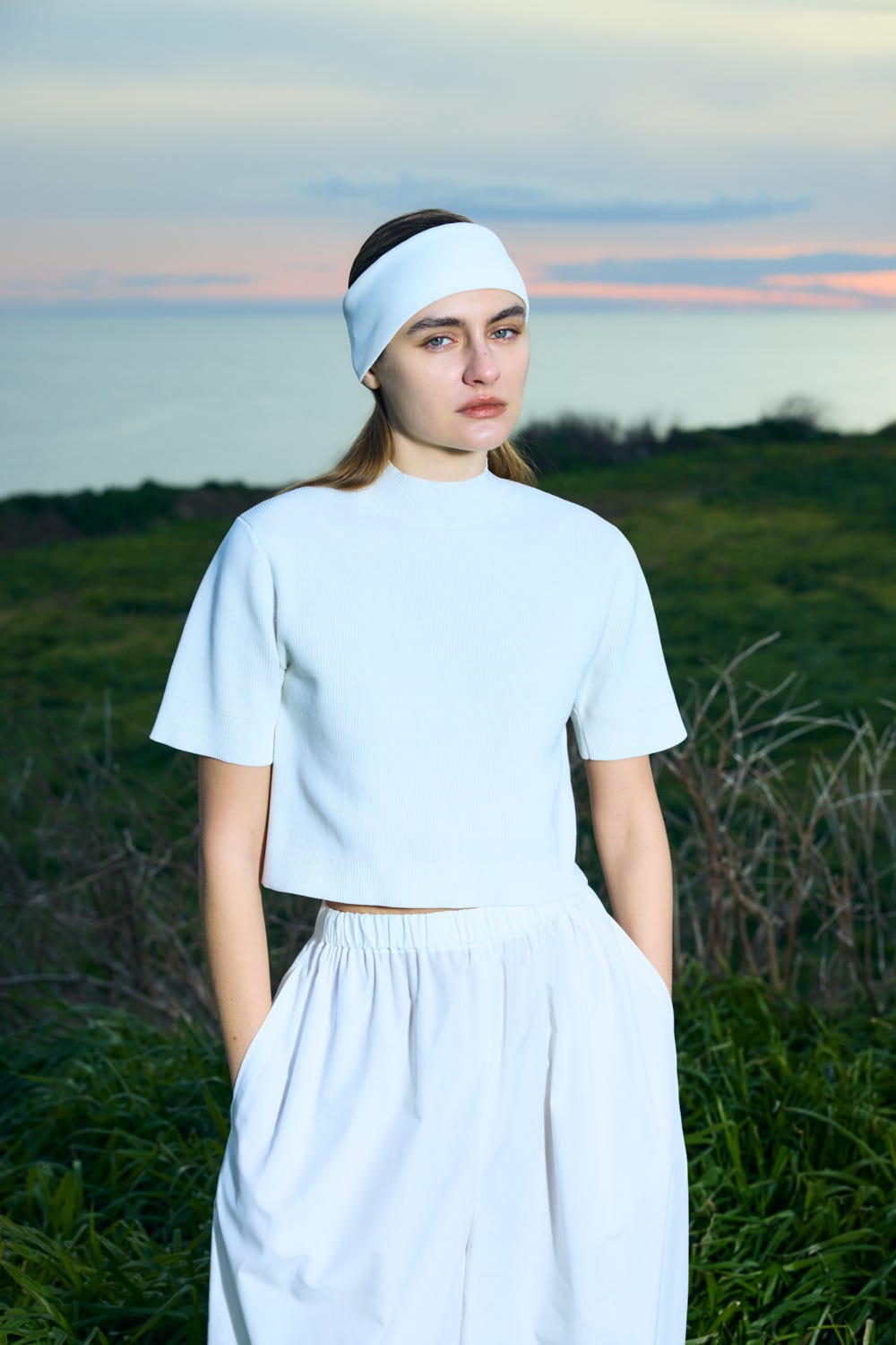 gather balloon cocoon trousers Salt M